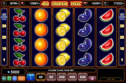 40 Super Hot free slot